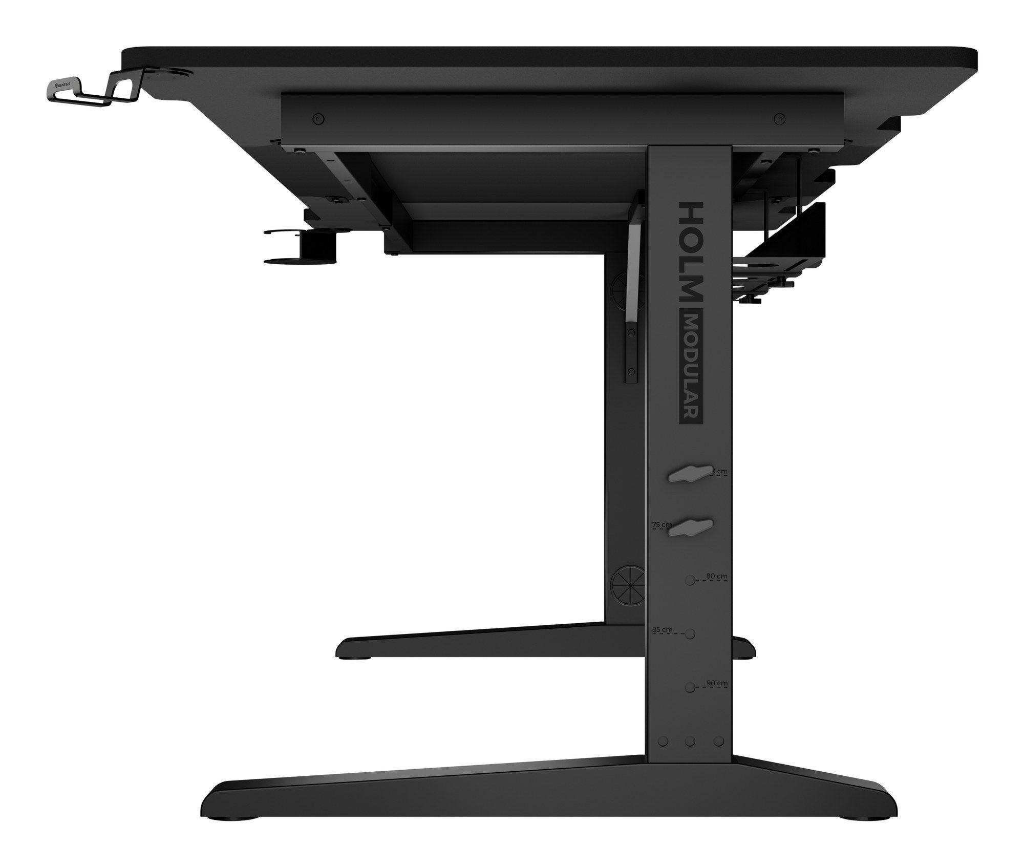 Secretária Gaming GENESIS Holm Modular 180 (1800 x 750 mm - Forma retangular - Multicor - Preto), miniatura 10