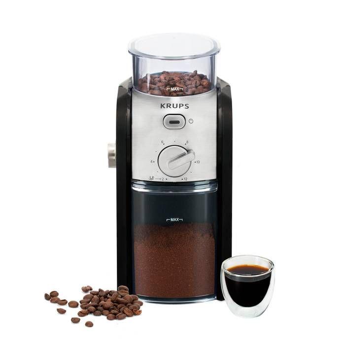Moinho de Café KRUPS GVX242 (100 W - 200 g - Aço inoxidável - Preto e Cromado), miniatura 6