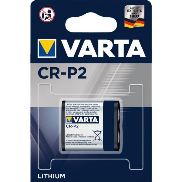Pilha de Lítio VARTA CR-P2 (Câmara digital - Cinzento)