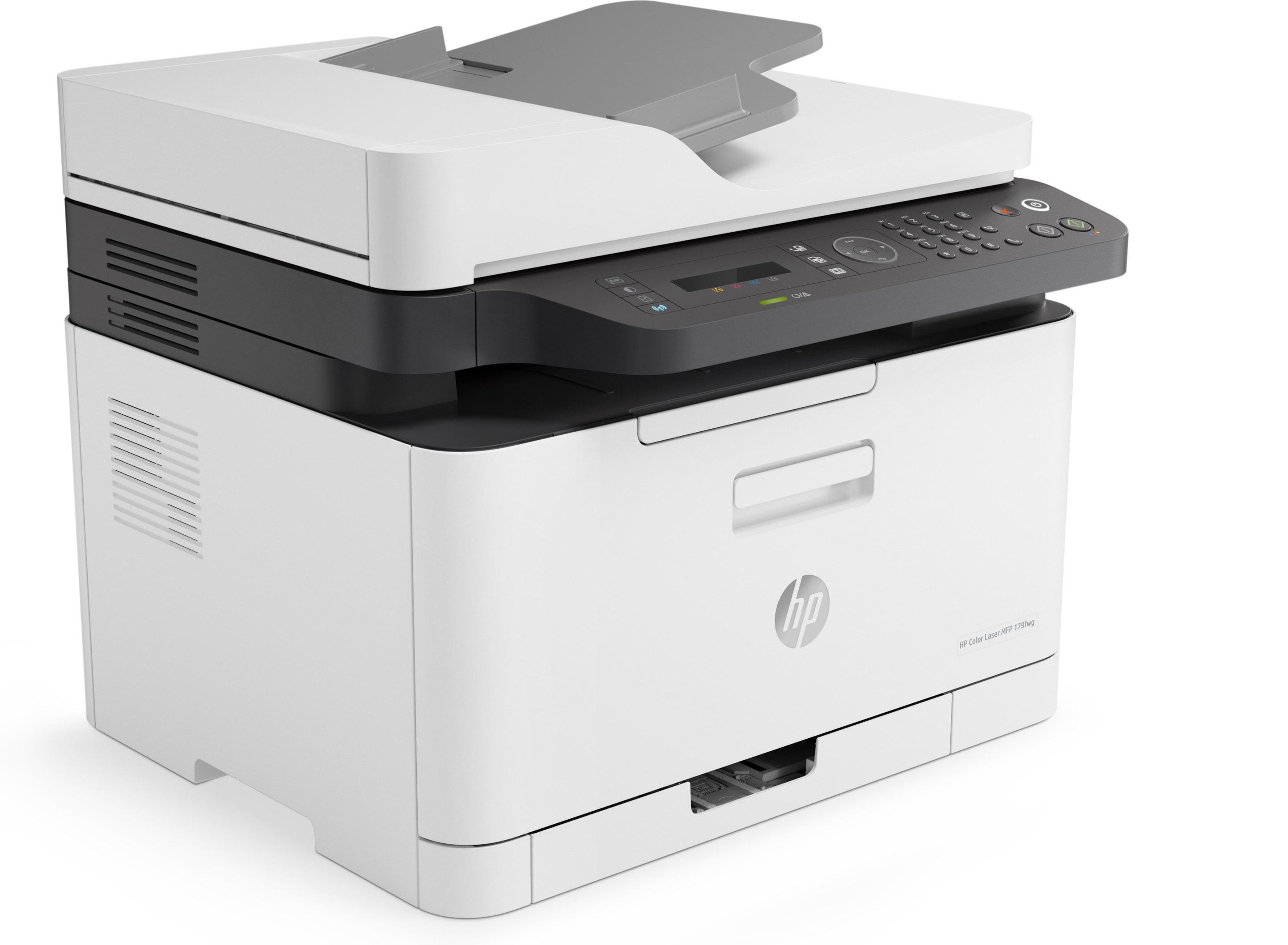 Impressora Multifunções HP Color Laser MFP 179fnw (A4 - Impressão a cores - 150 folhas - Preto e Branco) — miniatura 3