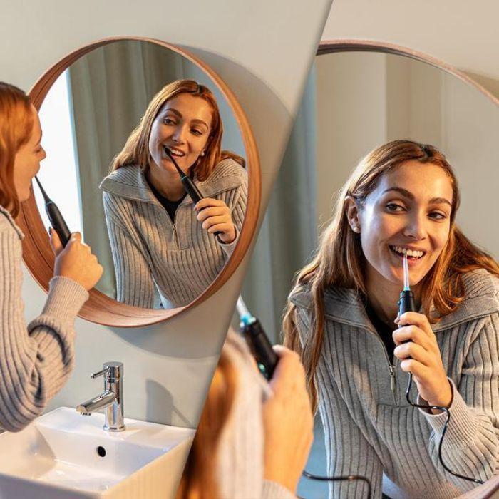 Centro de Higiene Oral CECOTEC Bamba ToothCare Jet Clean (Preto e Azul) — miniatura 3