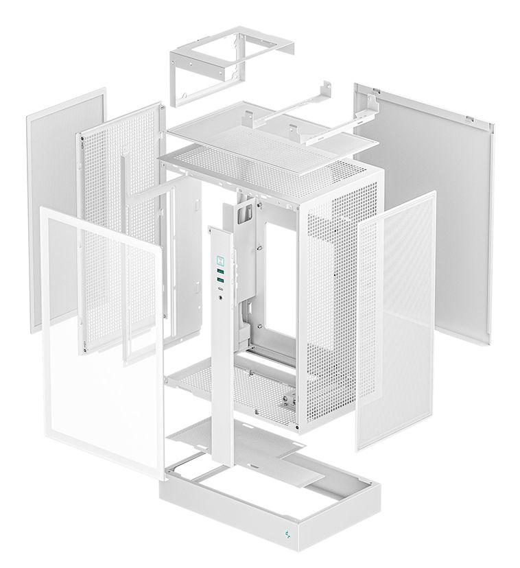 Caixa PC DEEPCOOL CH170 PLUS WH (micro ATX, Mini-ITX - ATX, PS2, SFX, SFX-L - Torre média - Branco) — miniatura 10