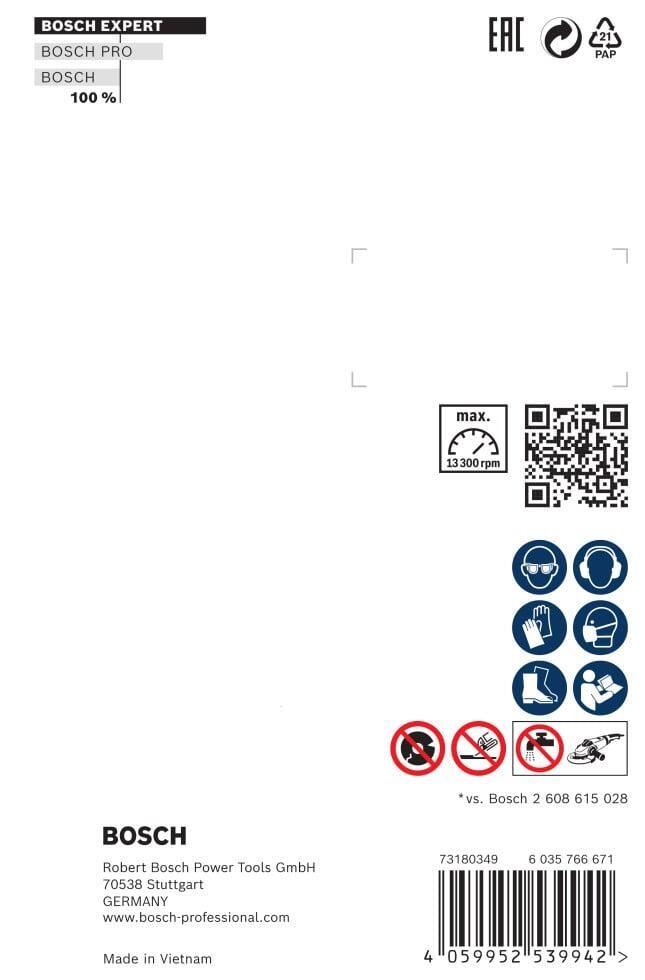 Disco de Corte Diamantado BOSCH Expert MultiMaterial (Betão, alvenaria, pedra) — miniatura 2