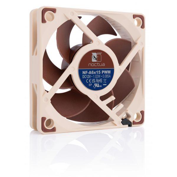 Ventoinha para Caixa de Computador NOCTUA NF-A6x15 PWM (Castanho), miniatura 3