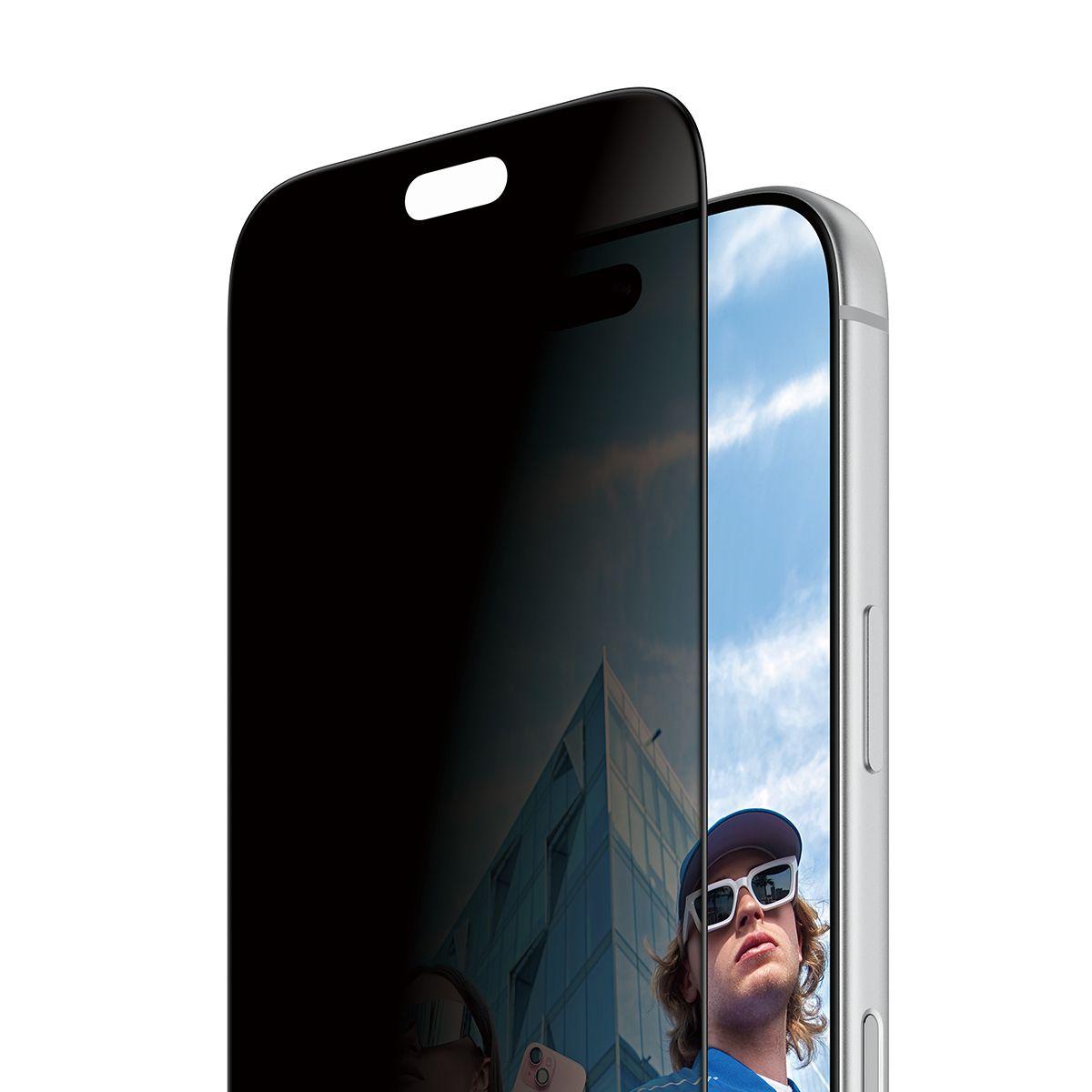 Película de Privacidade PANZERGLASS 2-Way Privacy iPhone 18 Pro Ultra-Wide Fit FASTFIT IN-A-BOX (Apple iPhone 18 Pro - Transparente)