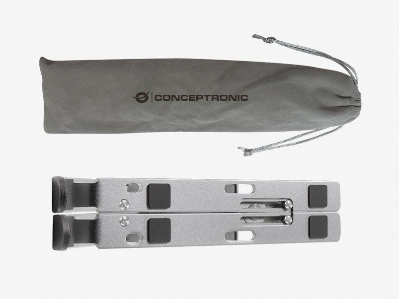 Suporte para Portátil CONCEPTRONIC Thana Ergo F (Até 15,6″ - Ajustável - Prateado), miniatura 4