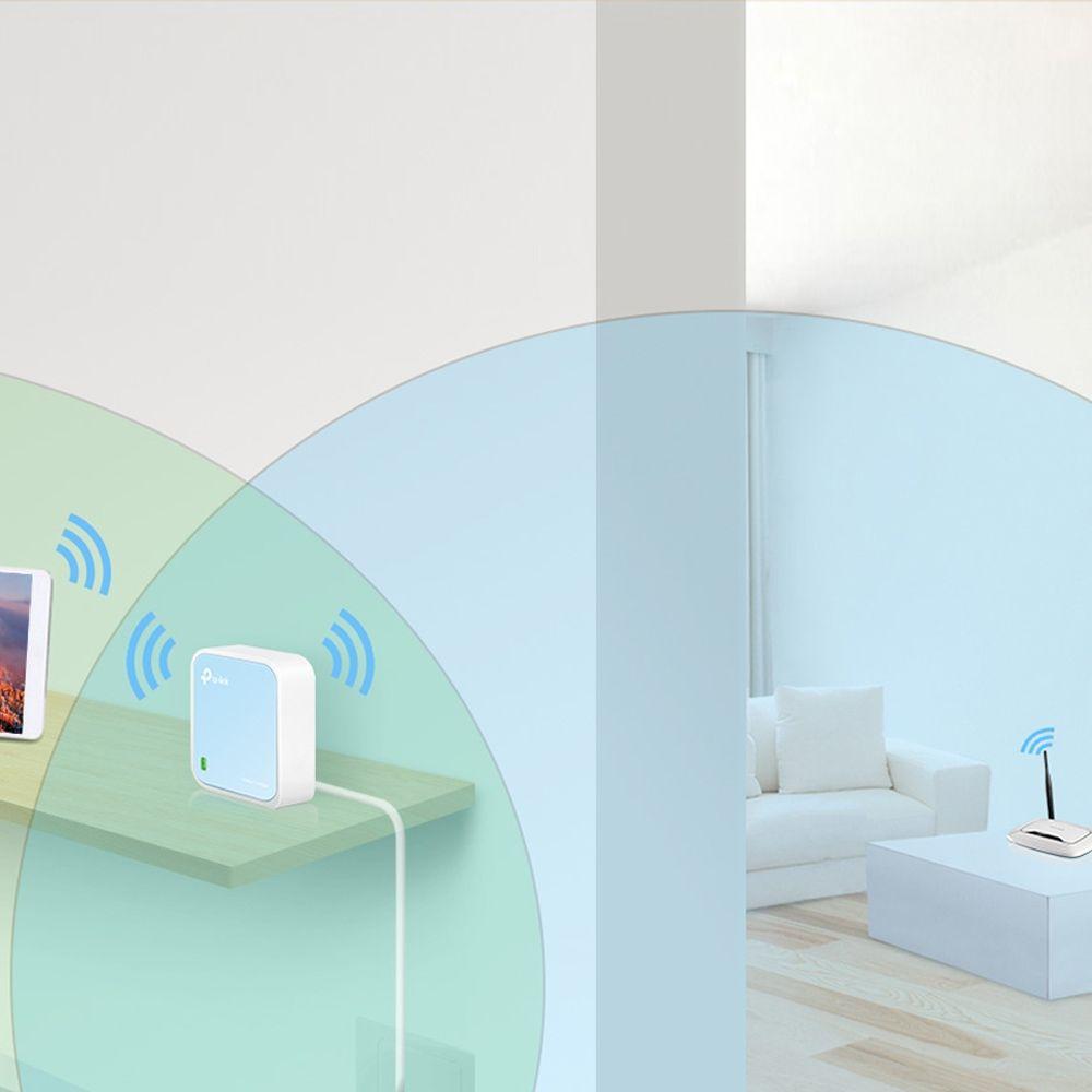 Router Portátil TP-LINK TL-WR802N (Wi-Fi 4 - 300 Mbit/s - Banda única - Branco e Azul) — miniatura 5