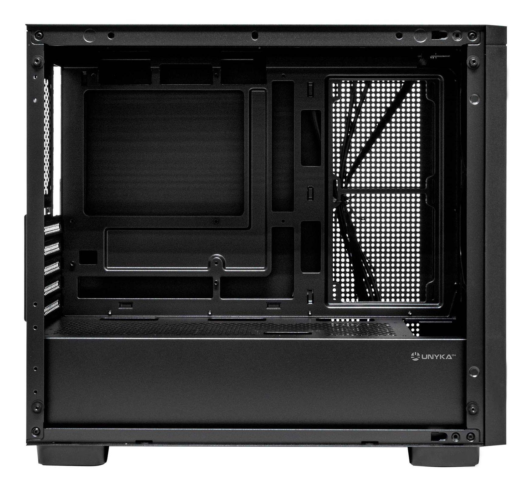 Caixa de Computador UNYKA Revelat Mesh Edge (ITX, Micro ATX - Micro Tower - Micro ATX, ITX - Preto) — miniatura 3