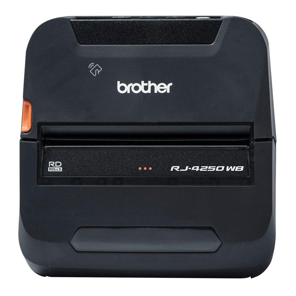 Impressora Térmica Portátil de Etiquetas e Talões BROTHER RJ-4250WB (Com fios e sem fios - Preto)