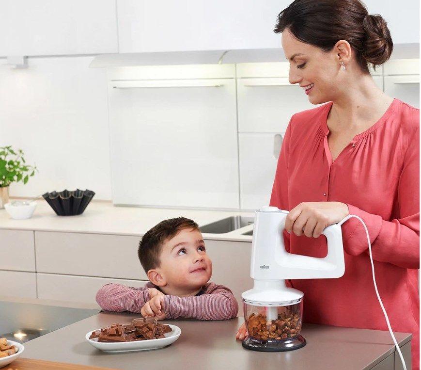 Batedeira Manual BRAUN HM 3135 WH (500 W - 0,6 l - Branco e Cinzento) — miniatura 9