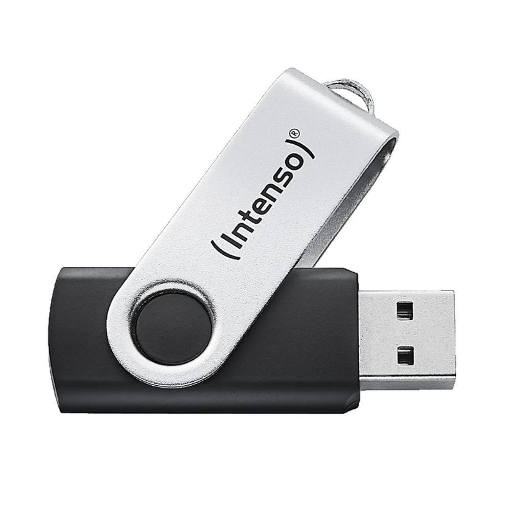 Pen USB INTENSO 3543491 (USB Type-A - USB 3.2 Gen 1 - Rotativo - Prateado/Preto)