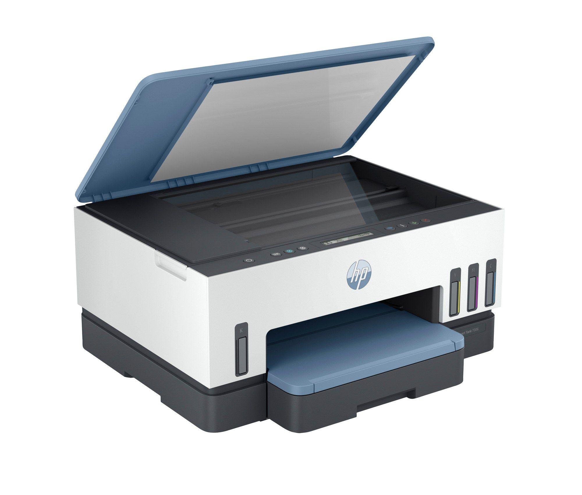 Impressora Multifunções HP Smart Tank 7006 (A4 - Impressão a cores - 250 folhas - Azul e Branco), miniatura 2