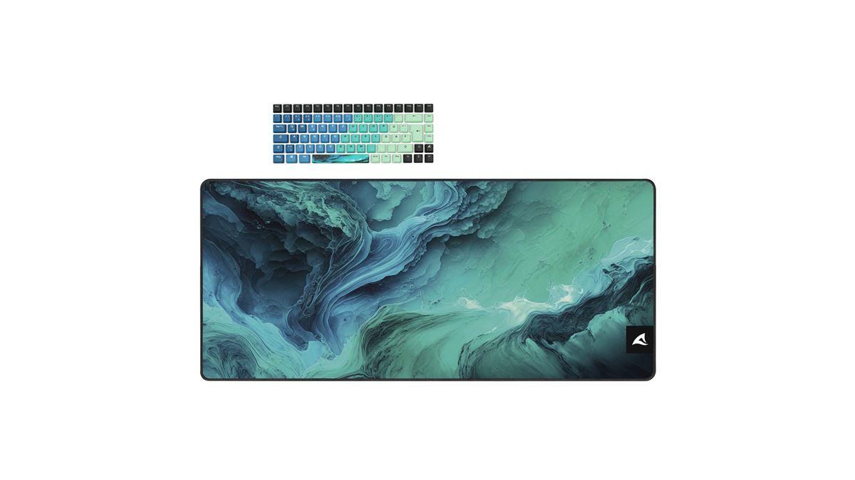 Teclado SHARKOON SKILLER SGK50 S3 Design Bundle D4 (DE - SHARKOON SKILLER SGK50 S3 - Turquesa/Azul)