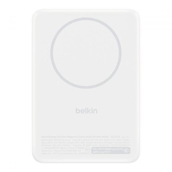 Powerbank BELKIN BoostCharge Slim Magnetic BPD011hqWH (5000 mAh - USB Type-C - Branco), miniatura 2