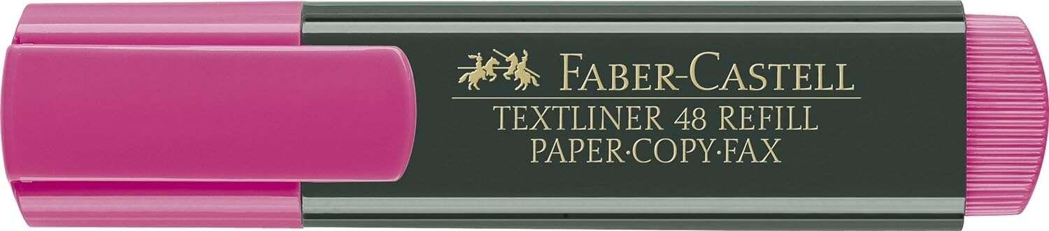 Marcador Fluorescente FABER-CASTELL Textliner 48 (Plástico, polipropileno - Rosa)