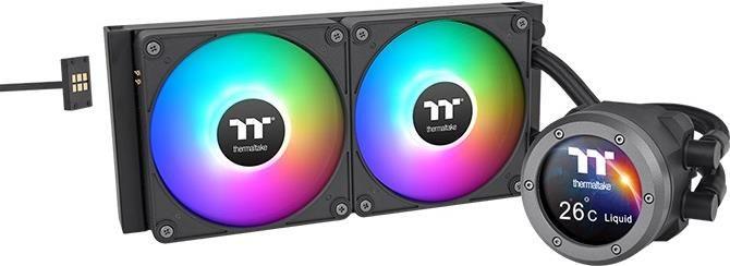 Kit de Arrefecimento Líquido CPU THERMALTAKE TH240 V2 Ultra EX ARGB Sync AIO (120 mm - 2000 RPM - 2,7 cm - Preto)