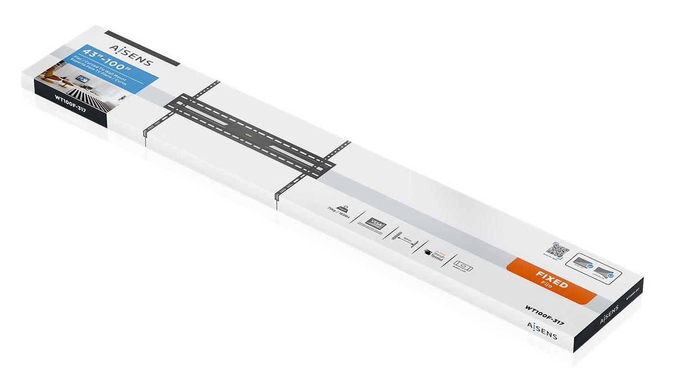 Suporte de Parede TV Fixo AISENS WT100F-317 (43-100" - VESA 900x600 mm - Preto), miniatura 5