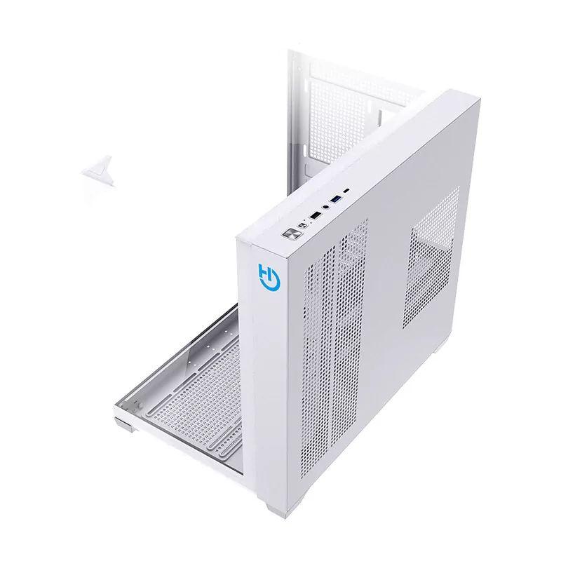 Caixa PC Gaming HIDITEC SKY (ATX, micro ATX, ITX - Torre - SECC, Vidro temperado - Branco) — miniatura 4