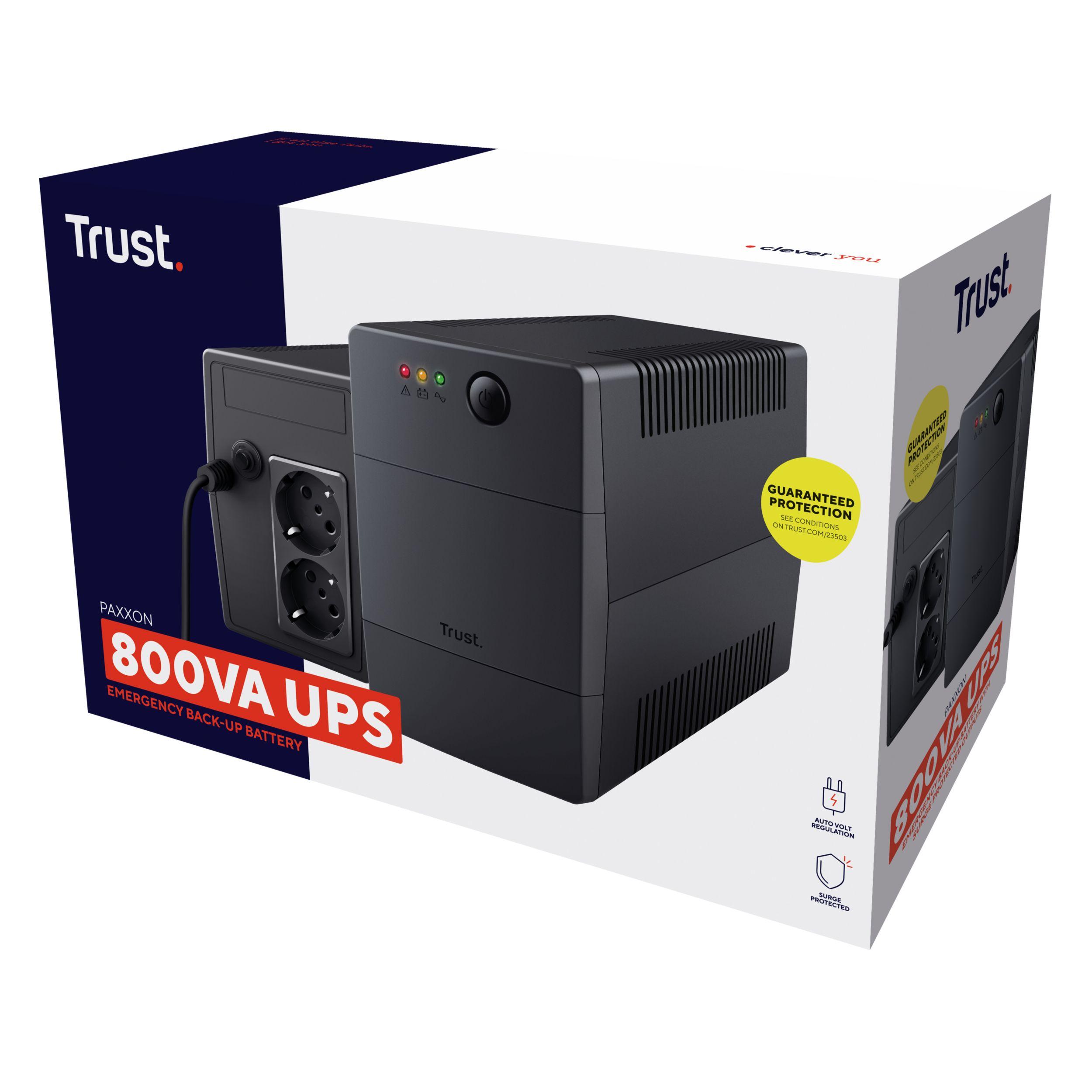 UPS TRUST Paxxon 23503 (Schuko - Preto) — miniatura 5