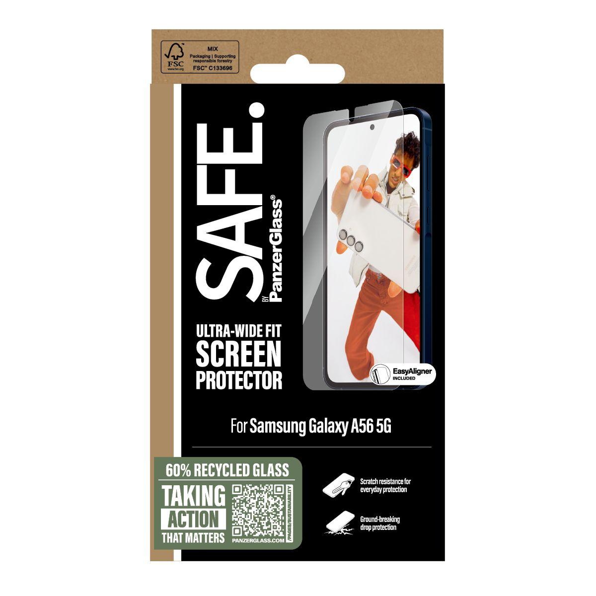 Protetor de Ecrã PANZERGLASS SAFE. by® para Samsung Galaxy A56 5G (Samsung Galaxy A56 5G - Samsung - Transparente), miniatura 3