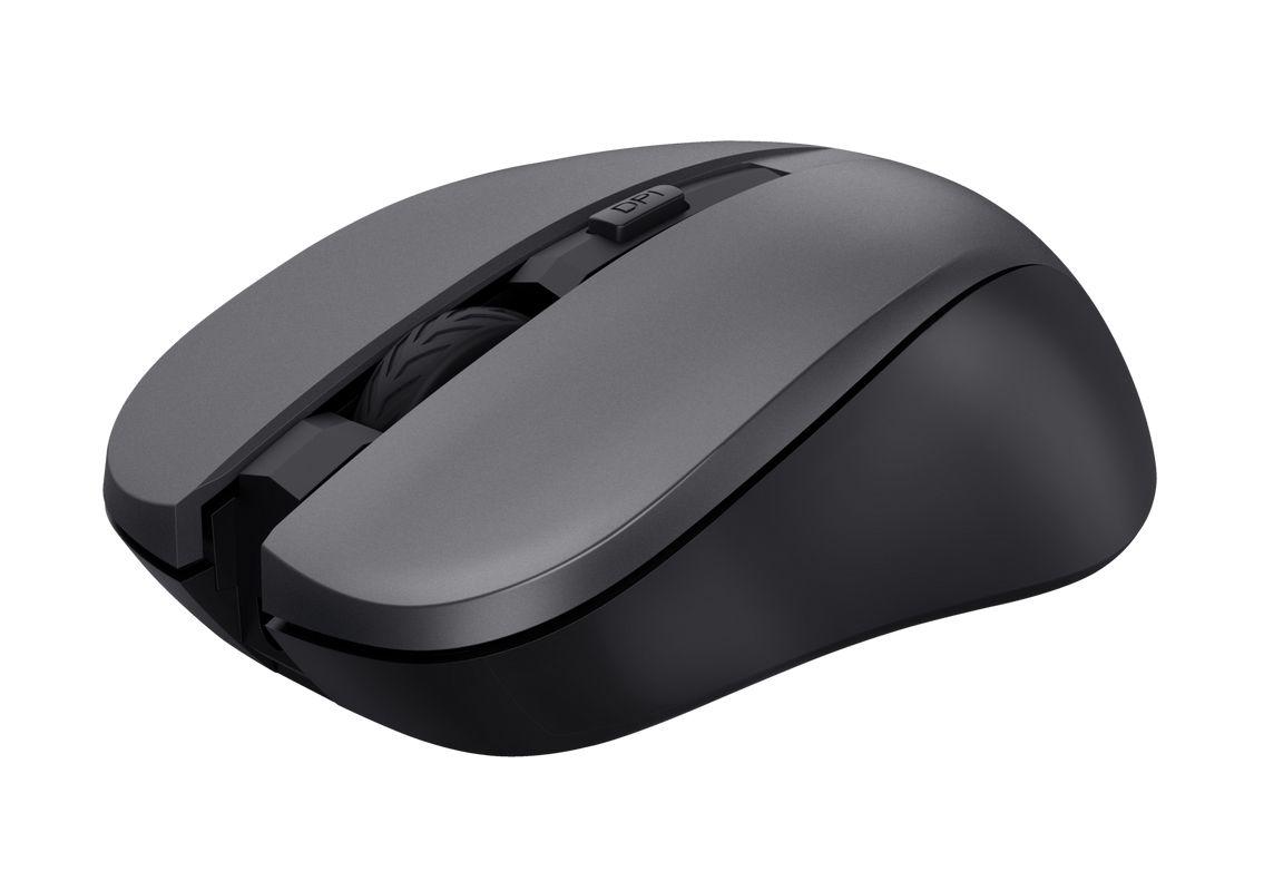 Conjunto Teclado e Rato TRUST Trezo (Espanhol - Tamanho completo - RF Wireless - Preto) — miniatura 2