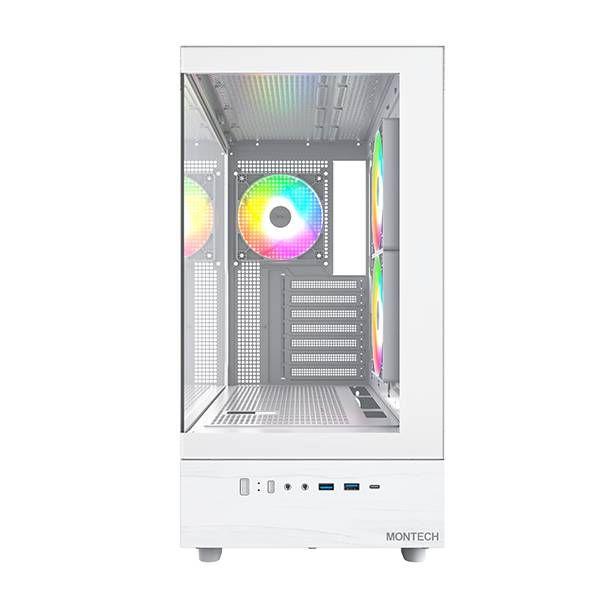 Caixa ATX MONTECH XR-WH (ATX, Micro ATX, Mini-ITX - Tower - Vidro temperado - Branco), miniatura 3