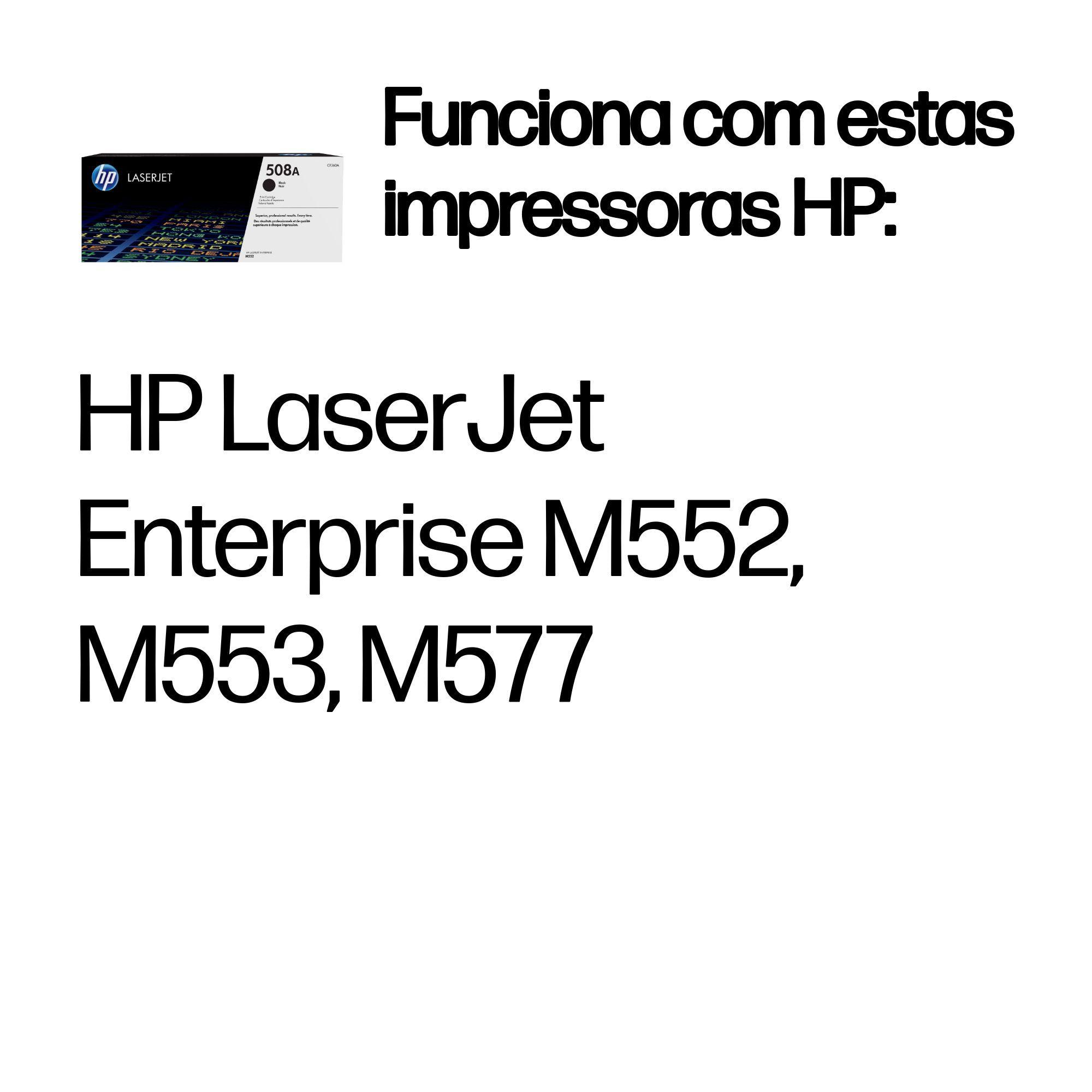 Toner HP 508A CF360A (6000 páginas - Preto), miniatura 2