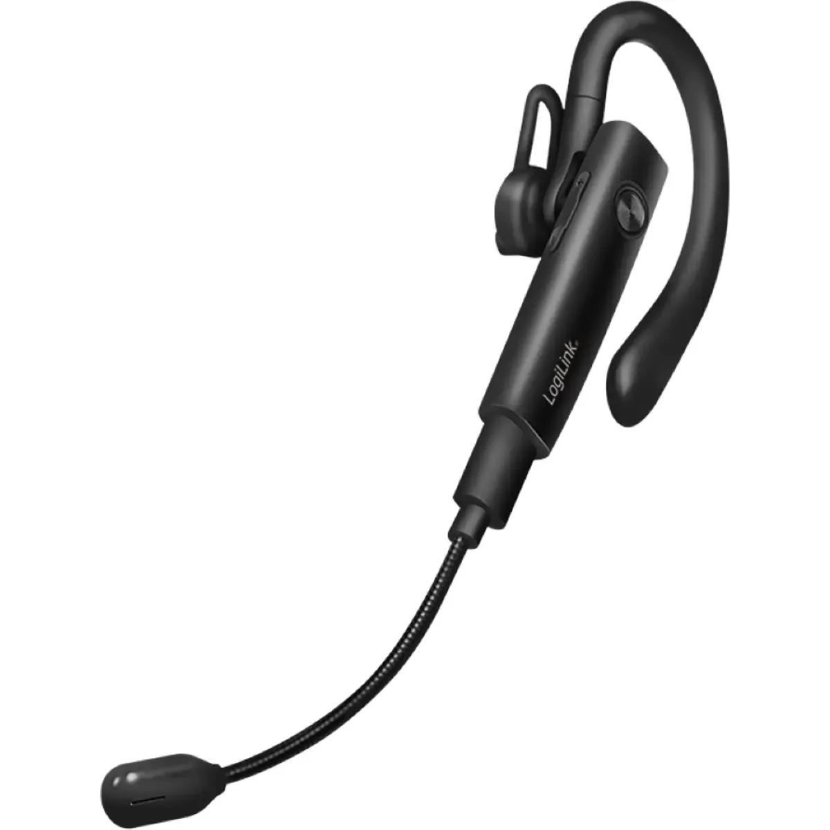 Auricular Mãos-Livres Mono LOGILINK BT0078 (Até 4,5 horas - Preto) — miniatura 2
