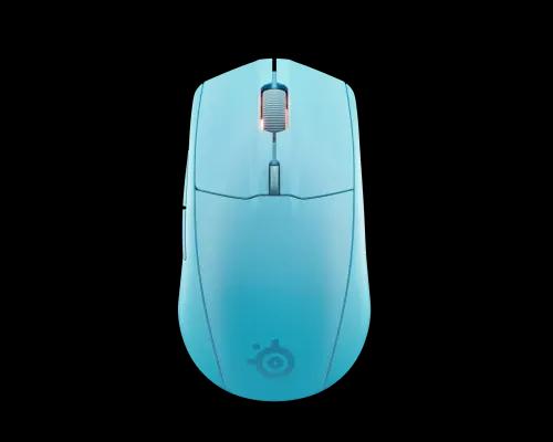 Rato STEELSERIES Rival 3 Wireless Gen 2 (Ambidestro - 18000 DPI - Ótico - Azul Claro)