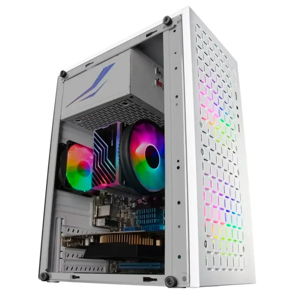 Caixa Micro-ATX MARS GAMING MC-CORE (micro-ATX, Mini-ITX - Mini Tower - Metal, Vidro temperado - Branco) — miniatura 4