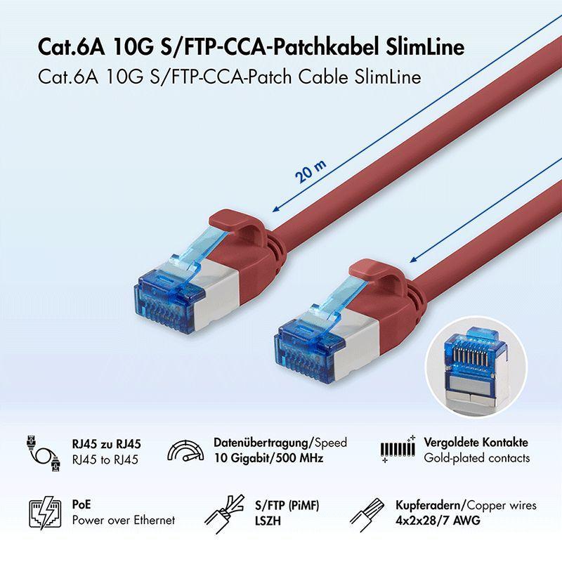 Cabo de Rede LOGILINK CP5114S (20 m - Cat.6A - Vermelho) — miniatura 2