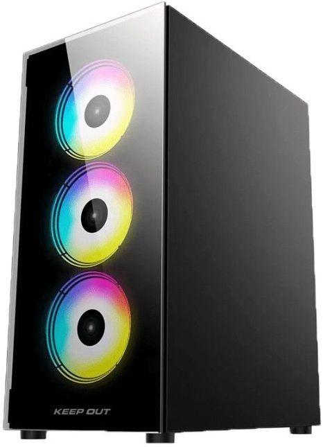 Caixa PC KEEP OUT XC-210 Glass (Preto) — miniatura 3