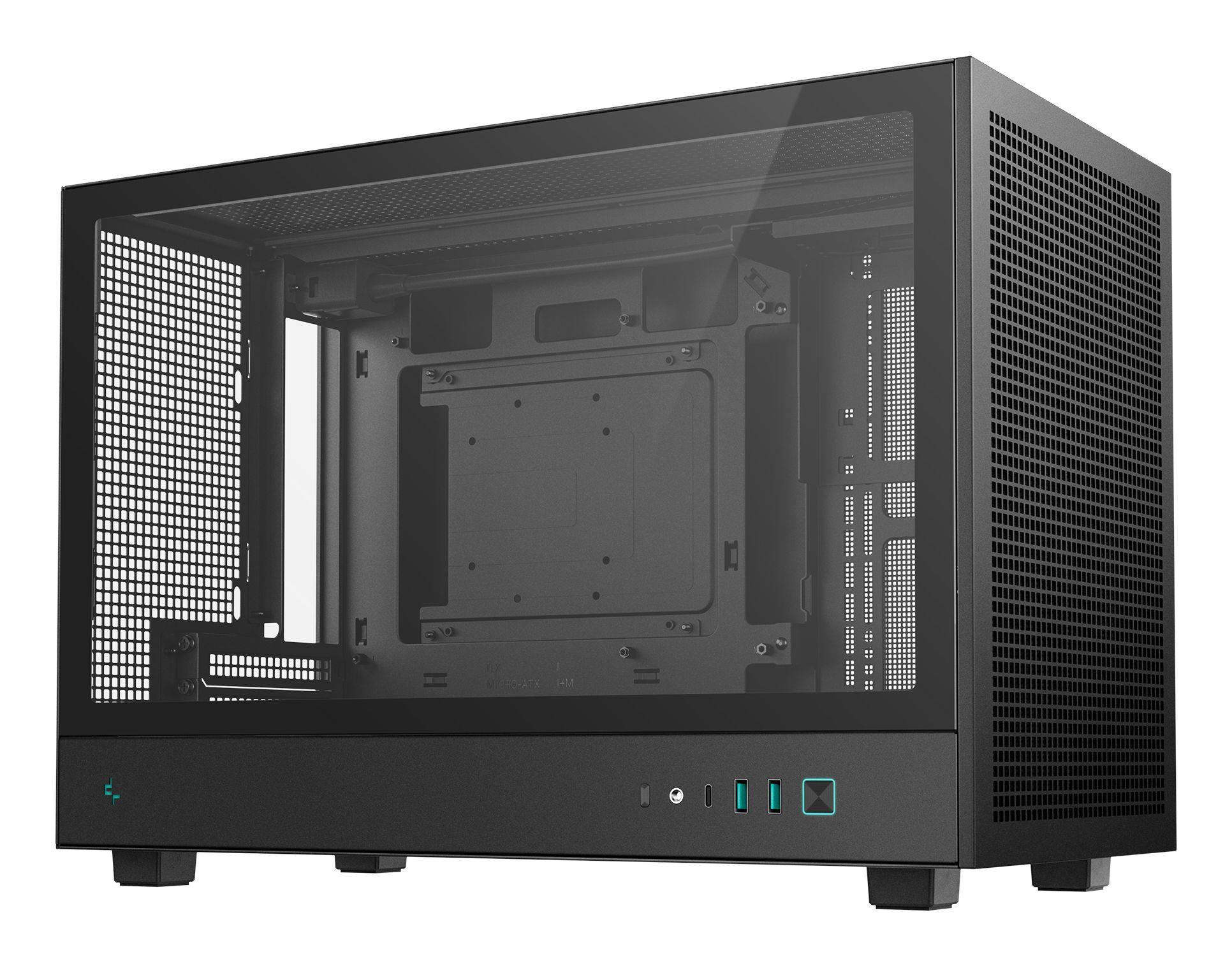 Caixa PC DEEPCOOL CH260 (micro ATX, Mini-ATX, Mini-ITX - PS2 - Micro Tower - Preto) — miniatura 3