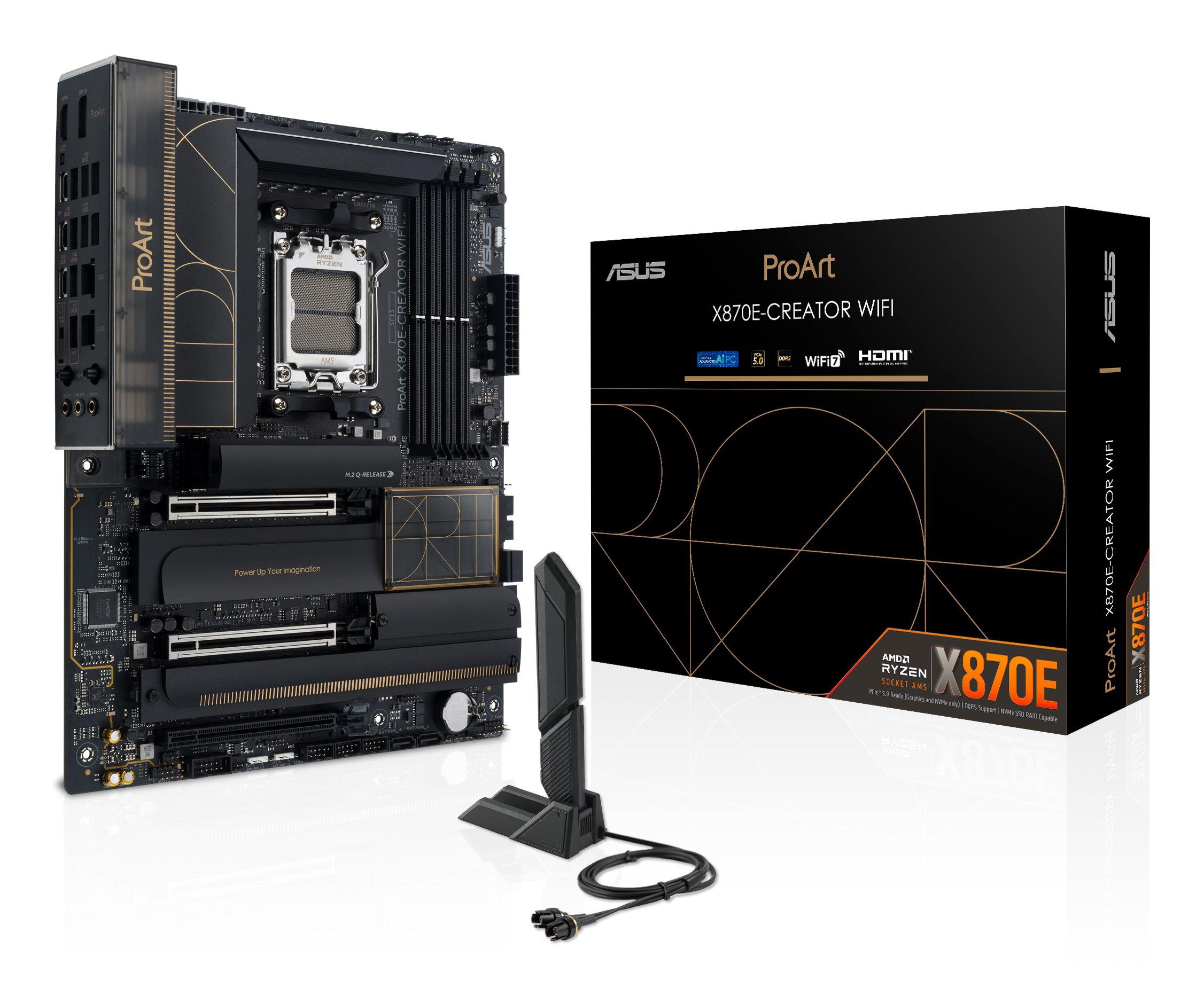 Motherboard ASUS ProArt X870E-Creator WiFi (AM5 - ATX - DDR5-SDRAM - Preto)