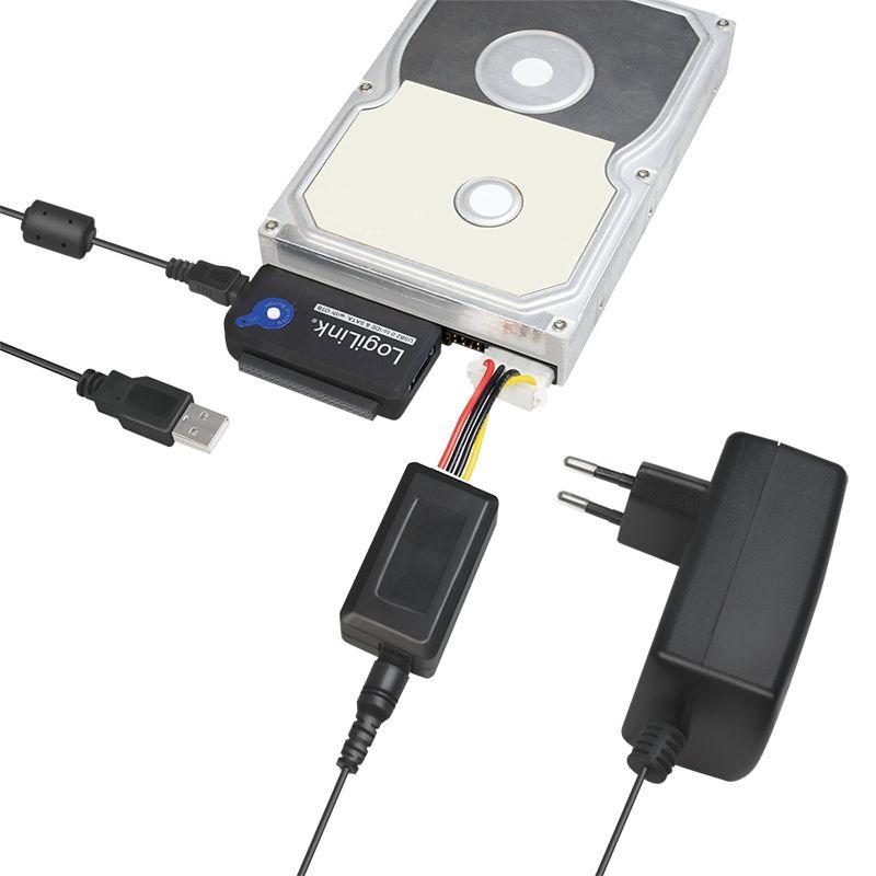 Adaptador LOGILINK AU0006C (1,2 m - USB Type-A - IDE/ATA, SATA - Preto), miniatura 8