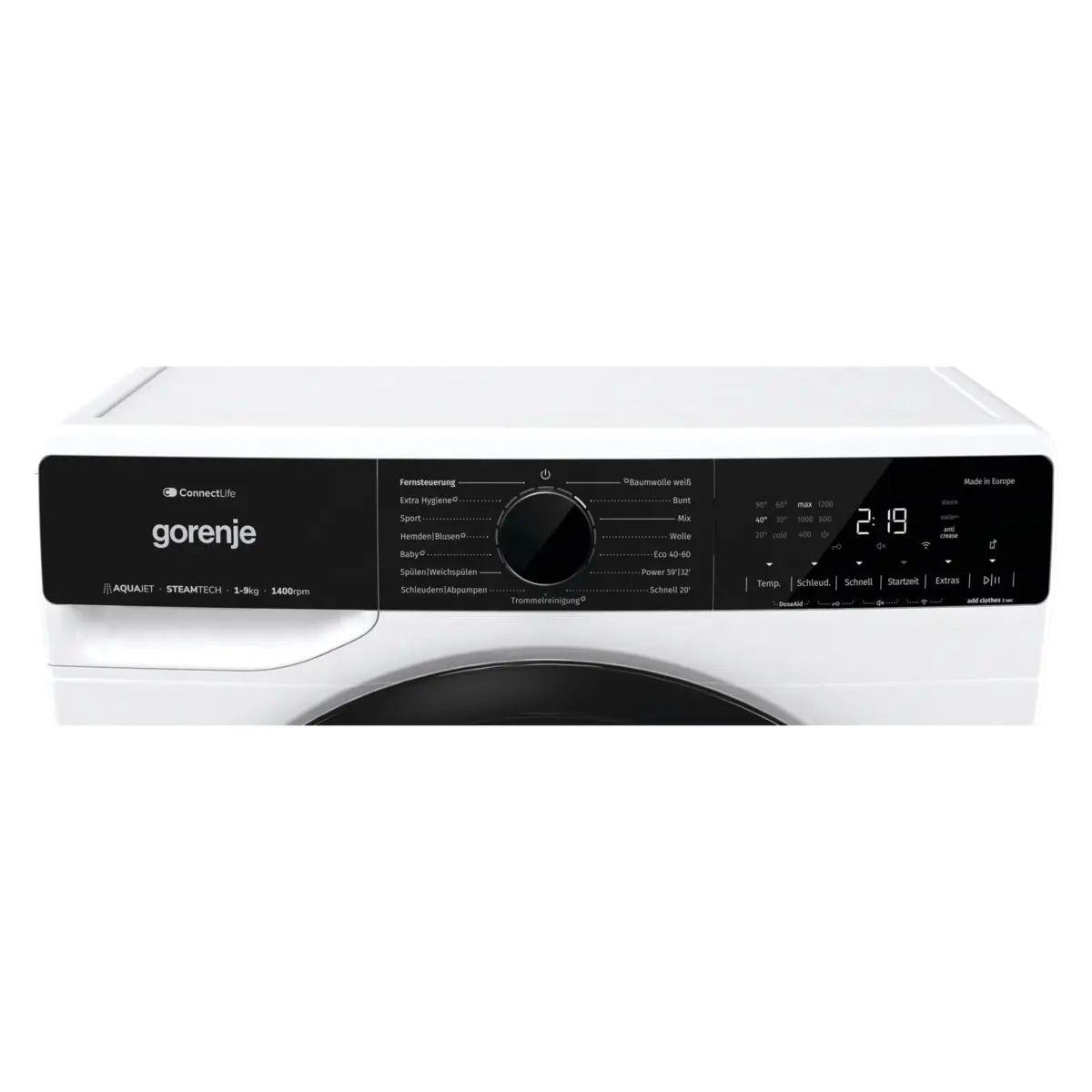 Máquina de Lavar Roupa Independente GORENJE WPNA94A1TS (1300 RPM - B - A - Branco) — miniatura 6