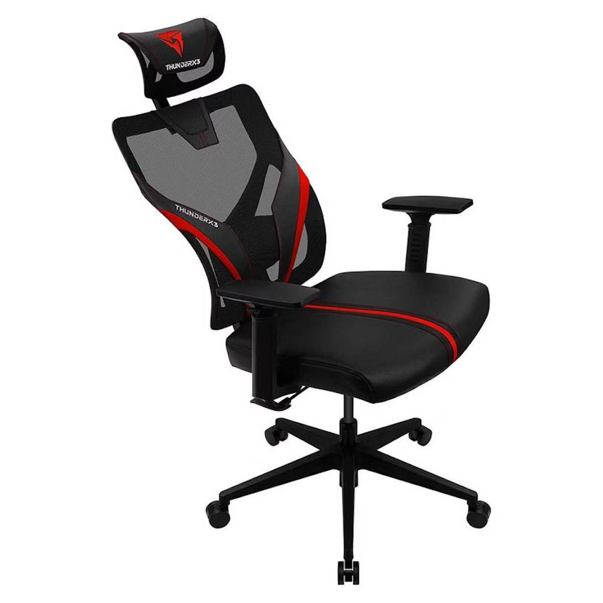 Cadeira Gaming THUNDERX3 Yama 1 (Universal - Vermelho/Preto) — miniatura 4
