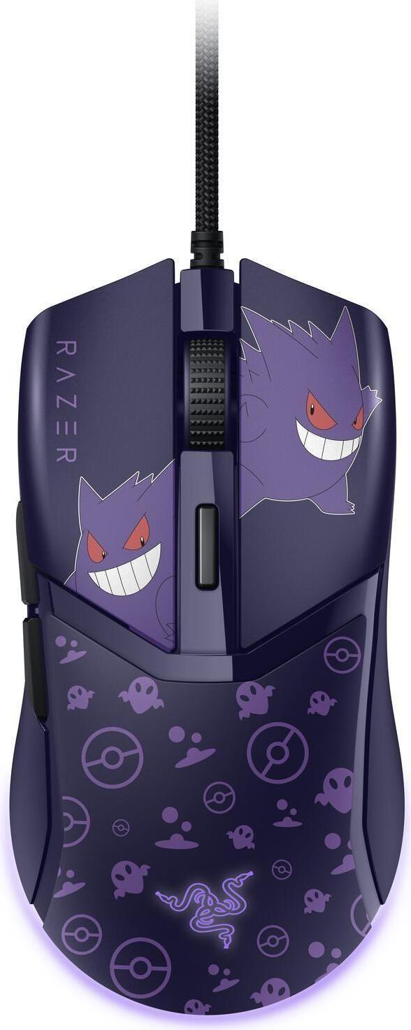 Rato RAZER Cobra Edição Pokémon Gengar (Simétrico para destros - 8500 DPI - Ótico - Roxo)