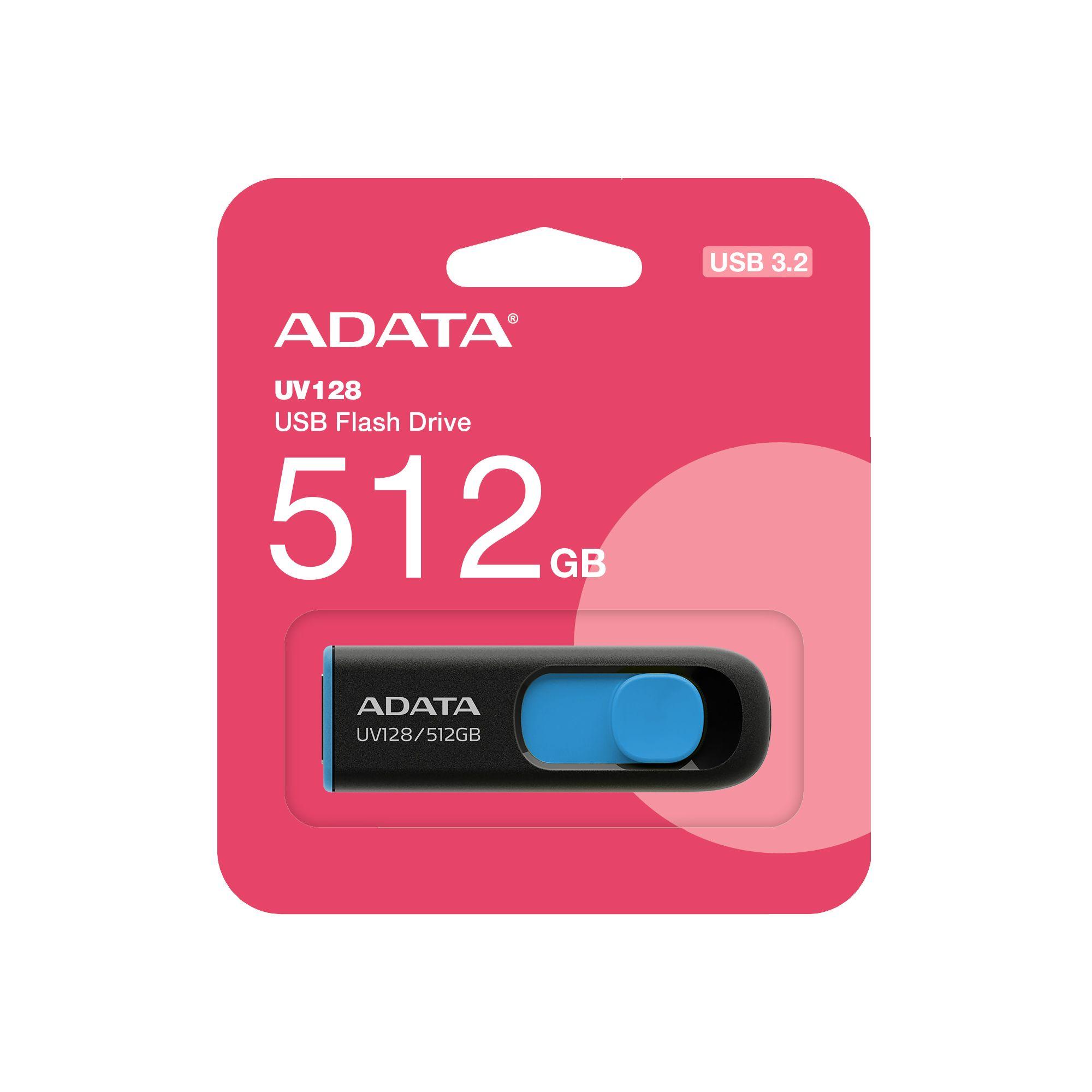 Pen Drive ADATA UV128 (USB Type-A - USB-A - 3.2 Gen 1 - Preto e Azul) — miniatura 4