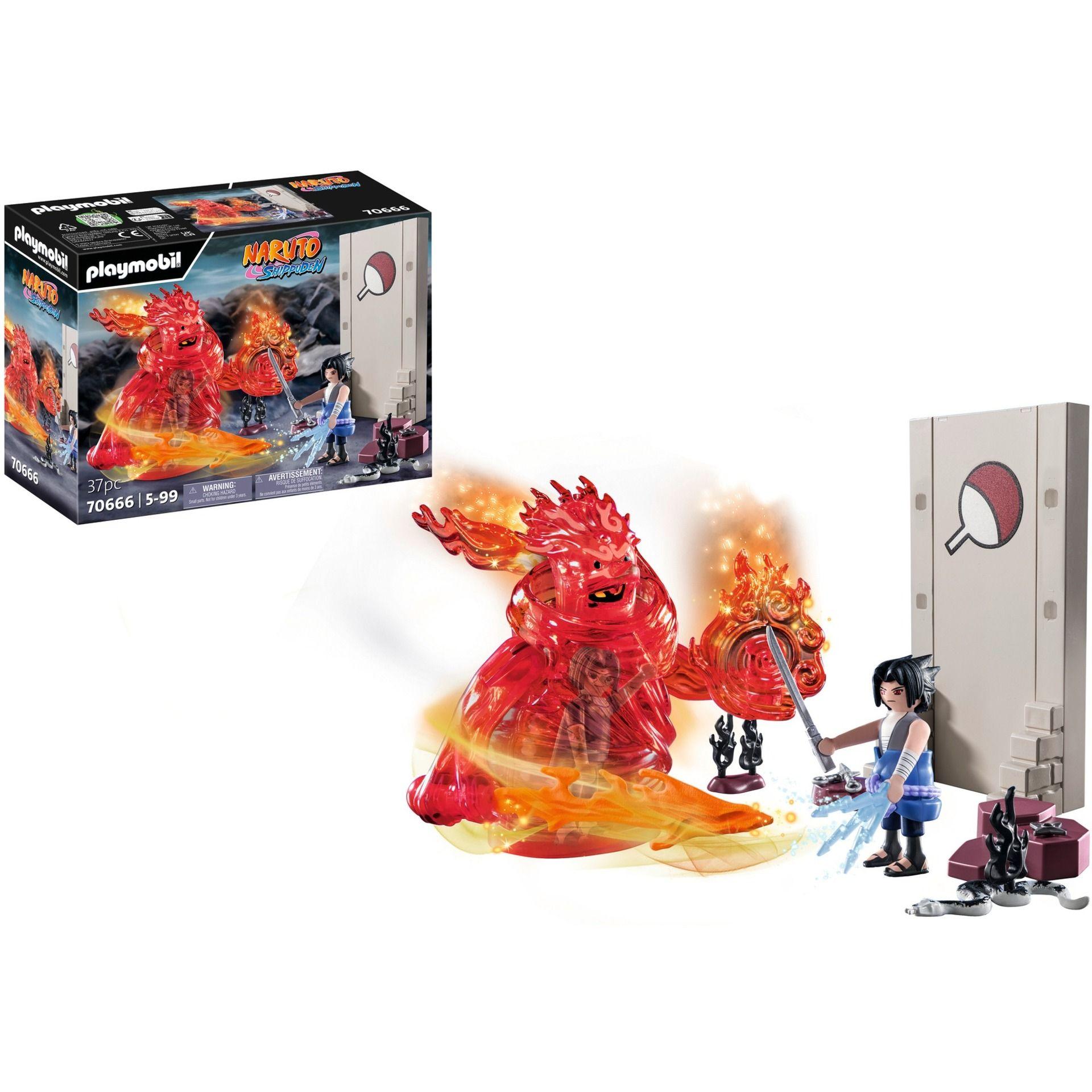 Conjunto de Figuras PLAYMOBIL 70666 Naruto Sasuke vs. Itachi (5 anos - Multicor)
