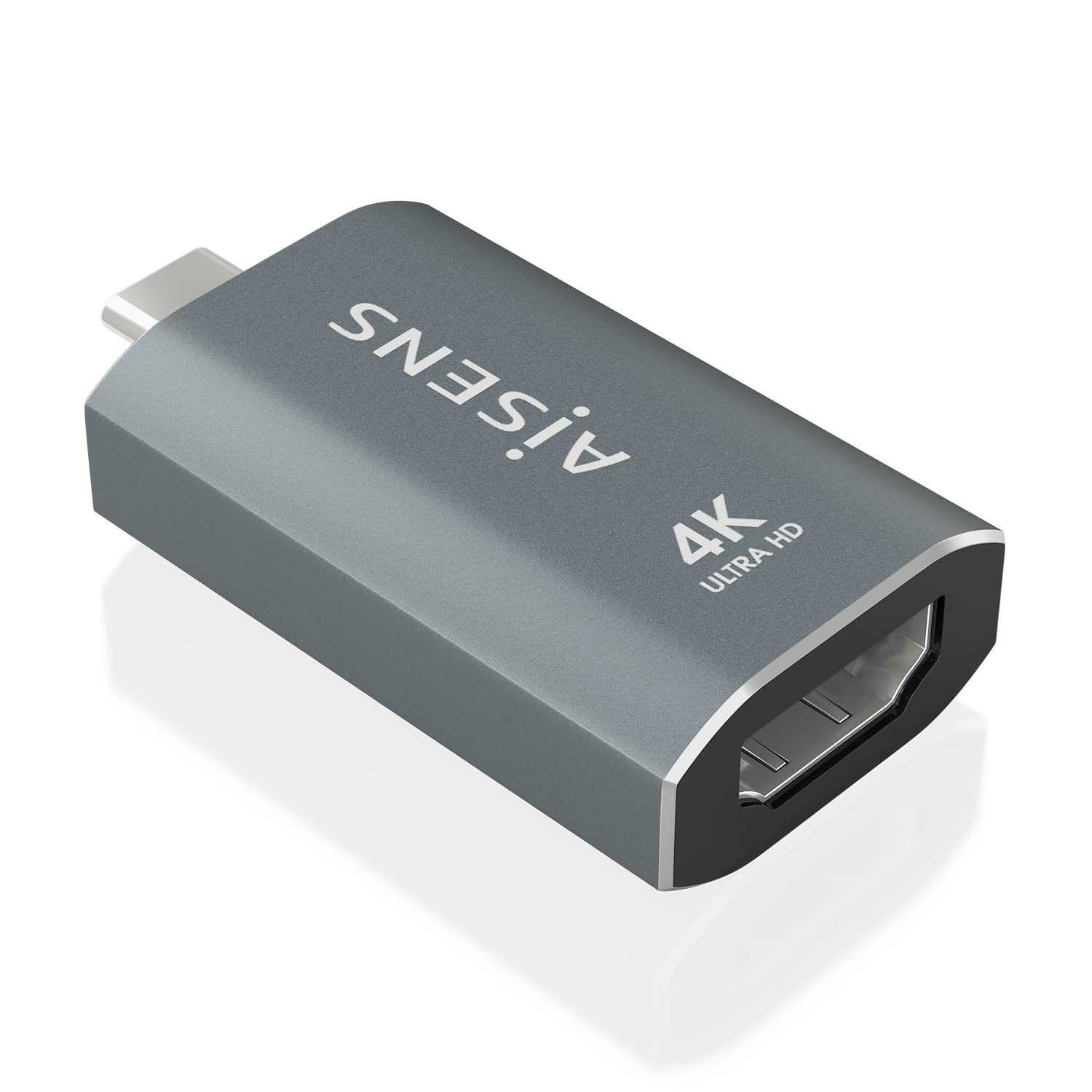 Adaptador USB-C AISENS A109-0862 (HDMI Tipo A - USB-C - Cinzento)