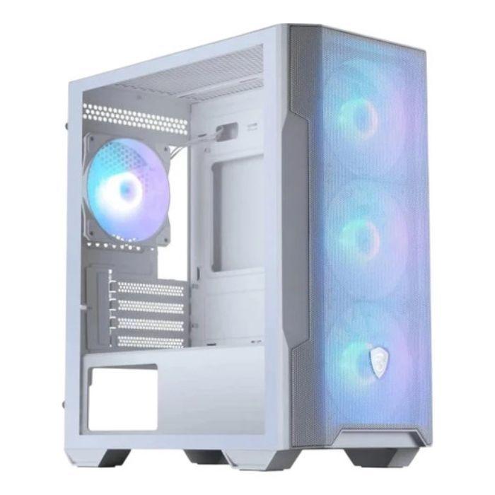Caixa PC Gaming MSI MAG FORGE M100R WHITE (micro ATX, Mini-ITX - Micro Tower - Micro-ATX, Mini-ITX - Branco) — miniatura 3