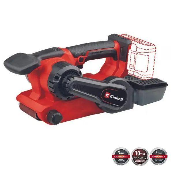 Lixadora de Cinta a Bateria EINHELL TP-BS 18/457 Li BL Solo (18 V - Bateria - Vermelho/Preto)