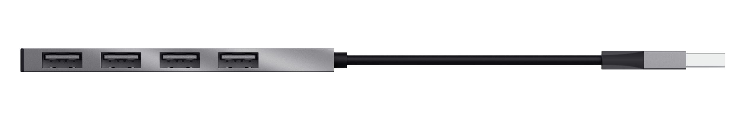 Hub USB TRUST Halyx 23786 (0,1 m - USB-A - notebook, computador - Alumínio) — miniatura 5