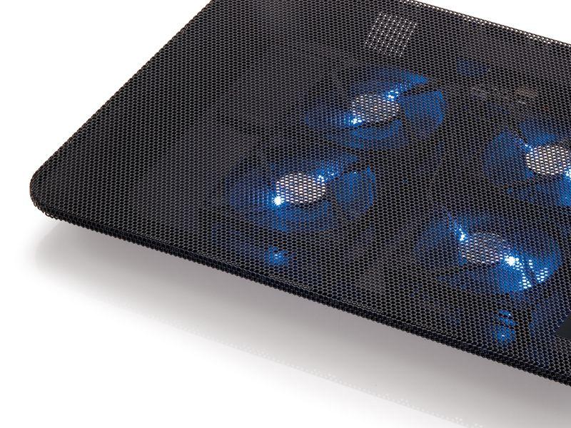 Base de Refrigeração CONCEPTRONIC CNBCOOLPADL4F (4 Ventoinhas - 15,6" - Preto) — miniatura 2