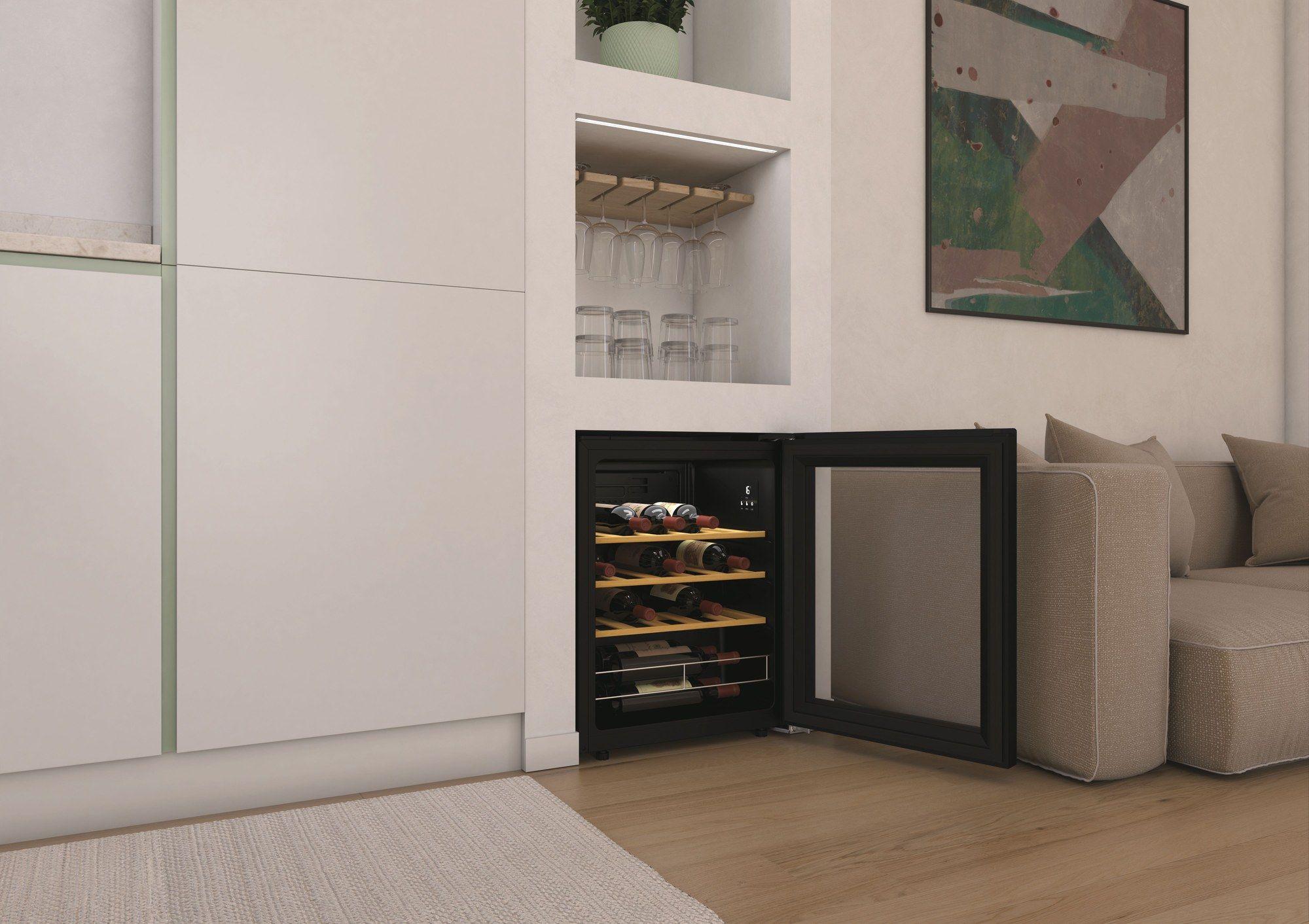 Cave de Vinhos Independente HOOVER HOWC023 (23 garrafas - 3 prateleiras - 62 l - Preto) — miniatura 11