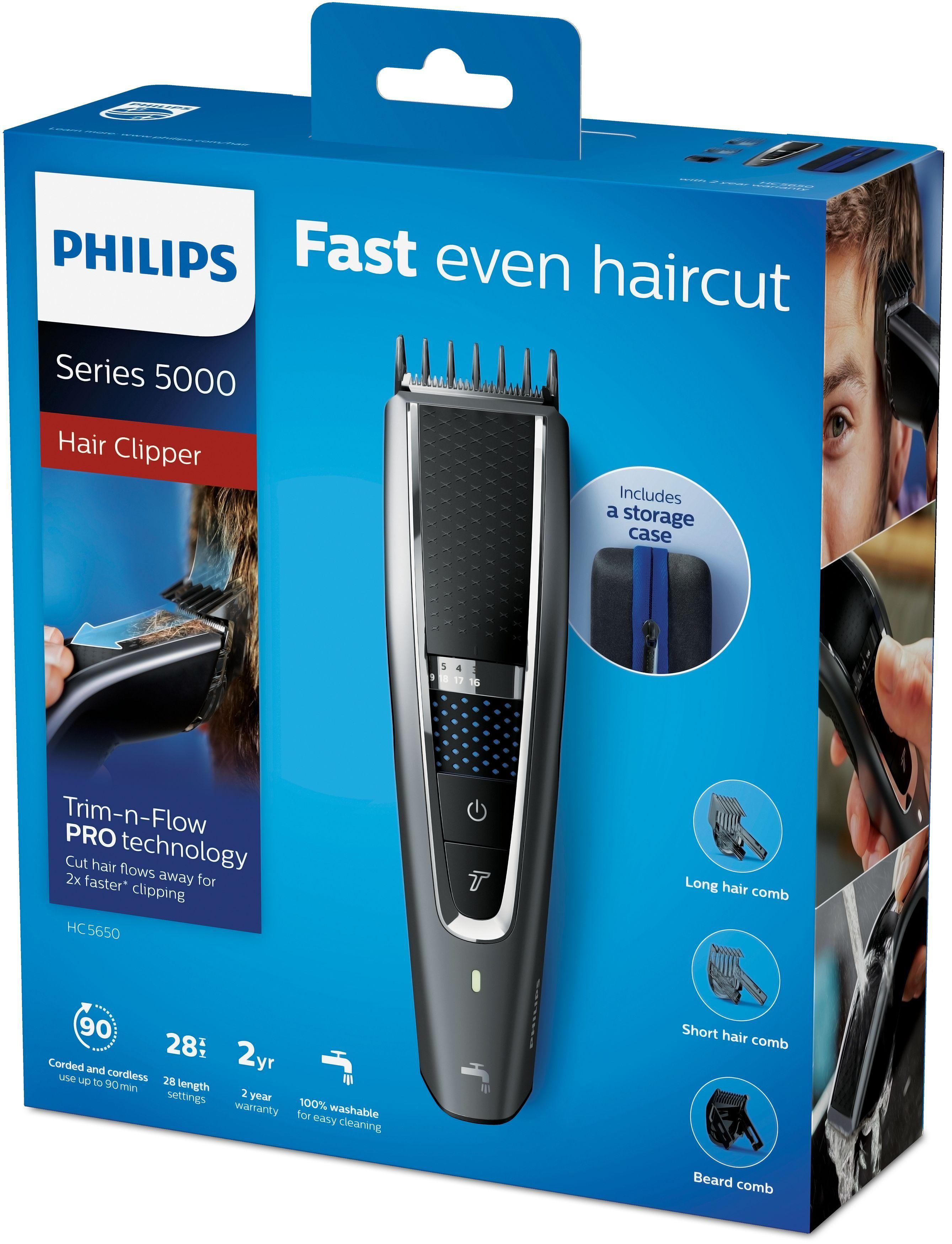 Máquina de Cortar Cabelo PHILIPS HC5650/15 (Aço inoxidável - Preto e Prateado), miniatura 2