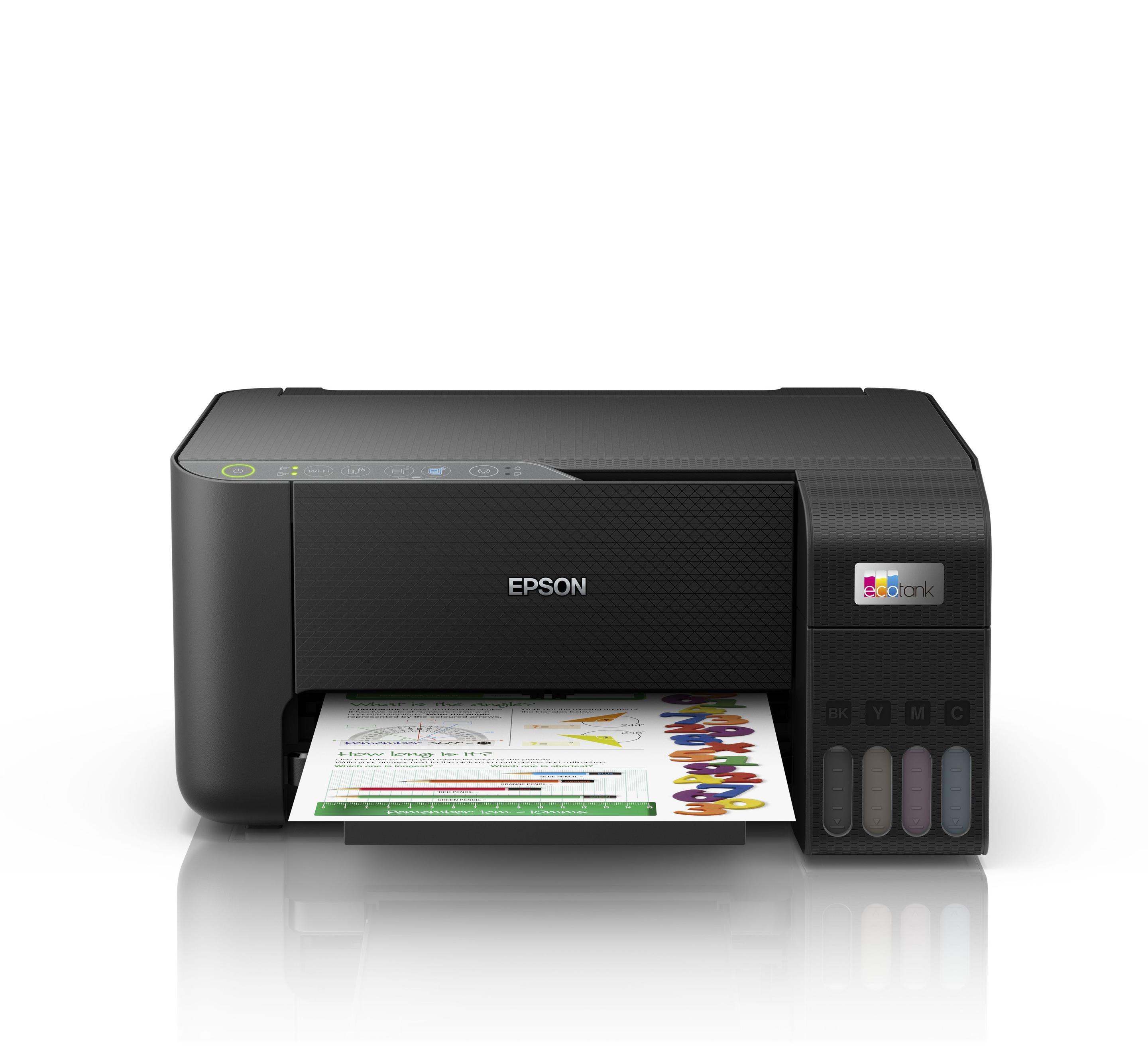 Impressora Multifunções EPSON EcoTank ET-2860 (A4 - Impressão a cores - 100 folhas - Preto)