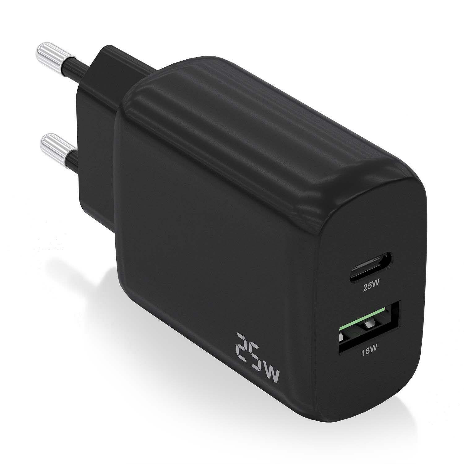 Carregador de Parede AISENS A110-0759 (25 W - Preto)