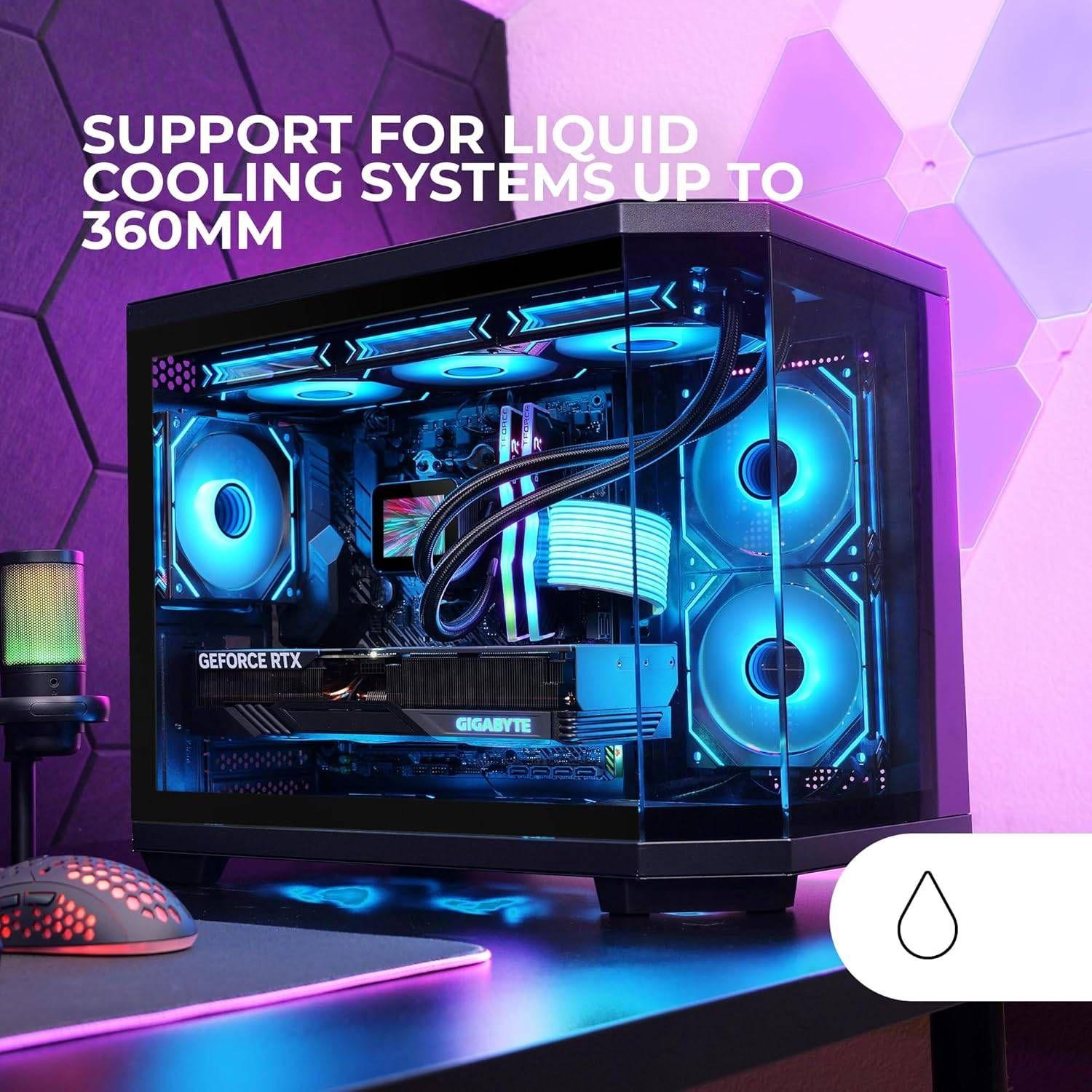 Caixa PC MARS GAMING MC3TCOREM (micro ATX, Mini-ITX - Mini Tower - micro-ATX, Mini-ATX - Preto) — miniatura 6